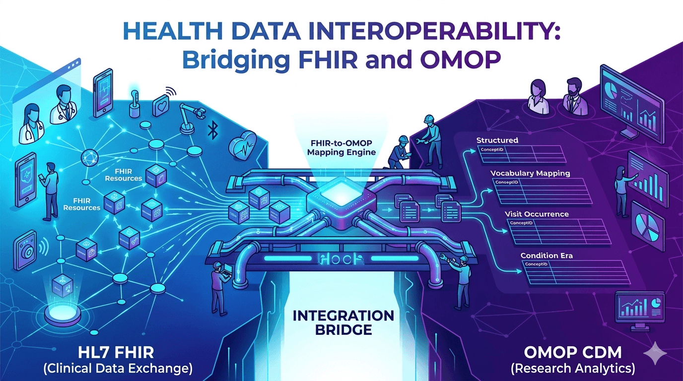 OMOP to FHIR: A Case Study in Health Data Interoperability