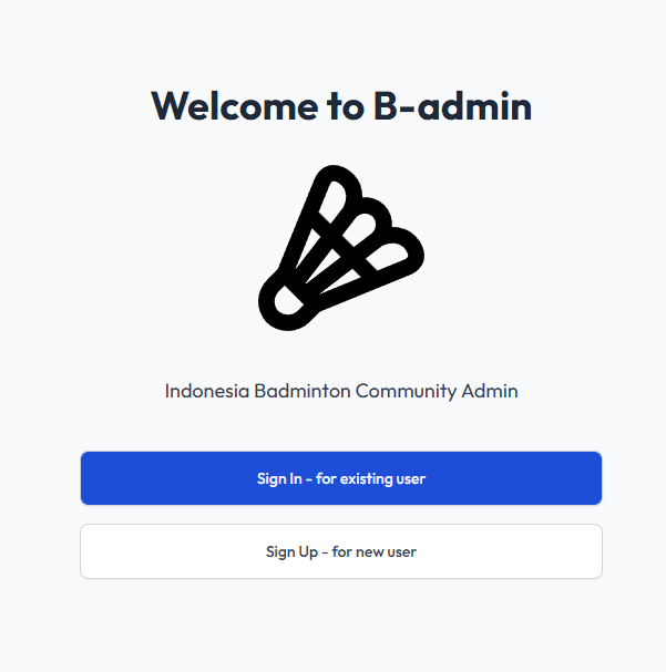 B-admin Badminton Community